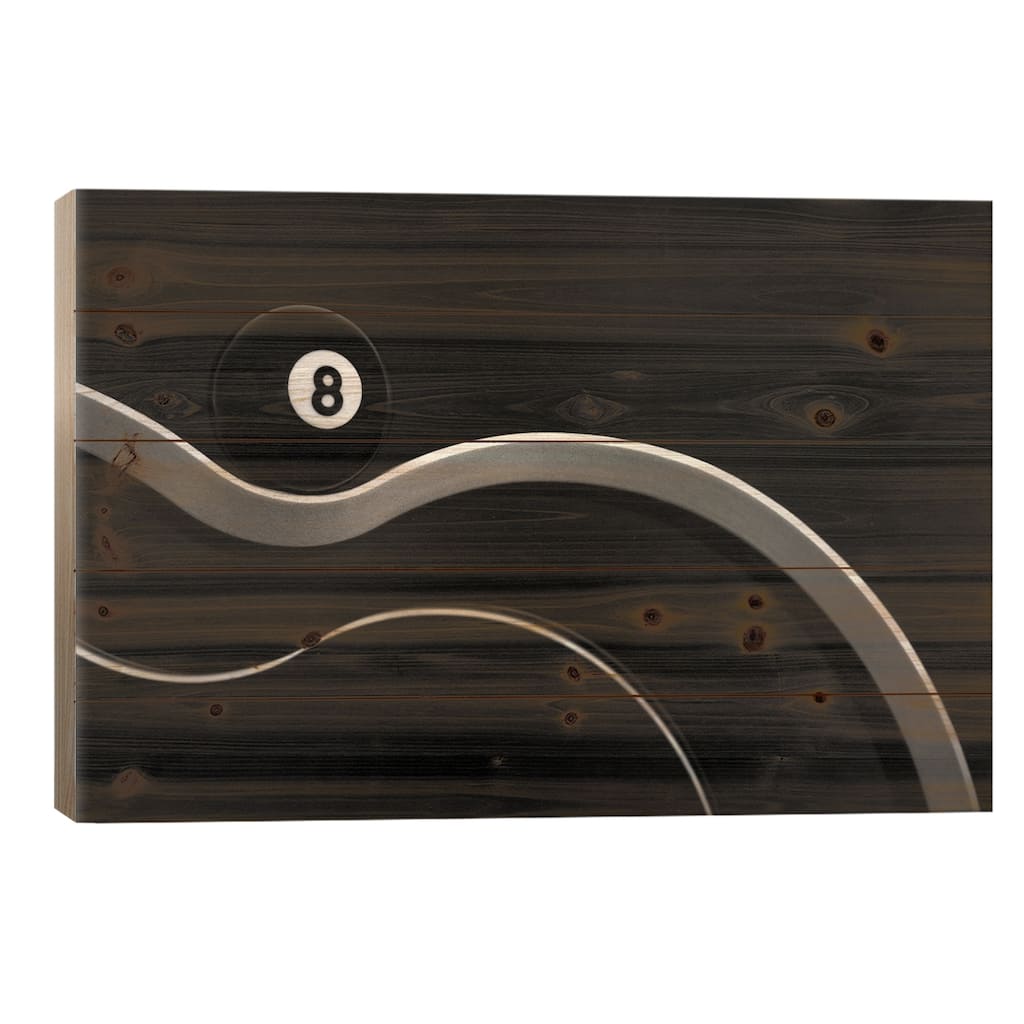 Black Print On Wood by Jacqueline Hammer - Multi-Color