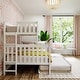 preview thumbnail 6 of 16, Max and Lily Twin over Full Bunk Bed with Ladder on End and Trundle