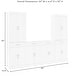 preview thumbnail 9 of 14, Crosley Stanton 3Pc Sideboard And Pantry Set - 14.5"x95"x78"