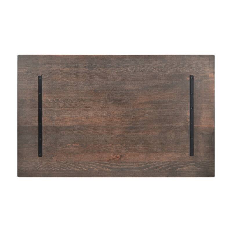 Commercial Solid Wood Tabletop with Support Bars for Indoor Use