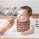 preview thumbnail 6 of 4, The Peanutshell Baby Bibs for Boys or Girls, Terry Cloth, Feeding, Drooling, Teething, Grey Blue Brown Tan, 10 Pack,