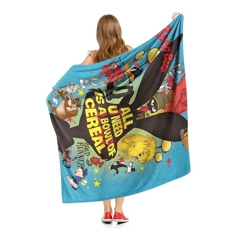 Warner Brothers Looney Tunes Silk Touch Throw Blanket