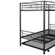 preview thumbnail 6 of 25, Twin-Over-Twin Metal Bunk Bed with Trundle, Can be Divided into Two Beds, Metal Bedframe w/Guardrails for Kids, Teens, Adults