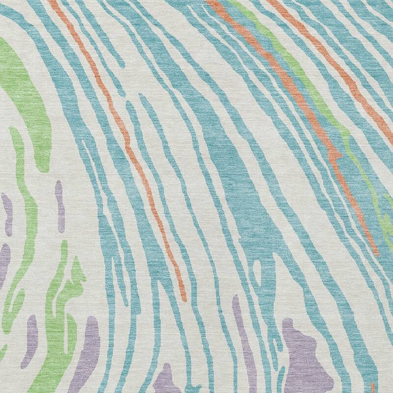 HomeRoots Abstract Transitional Rectangle Outdoor Rug
