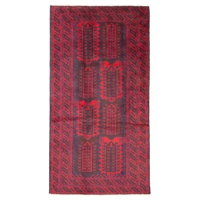 ECARPETGALLERY Hand-knotted Teimani Navy Wool Rug - 3'4 x 6'4