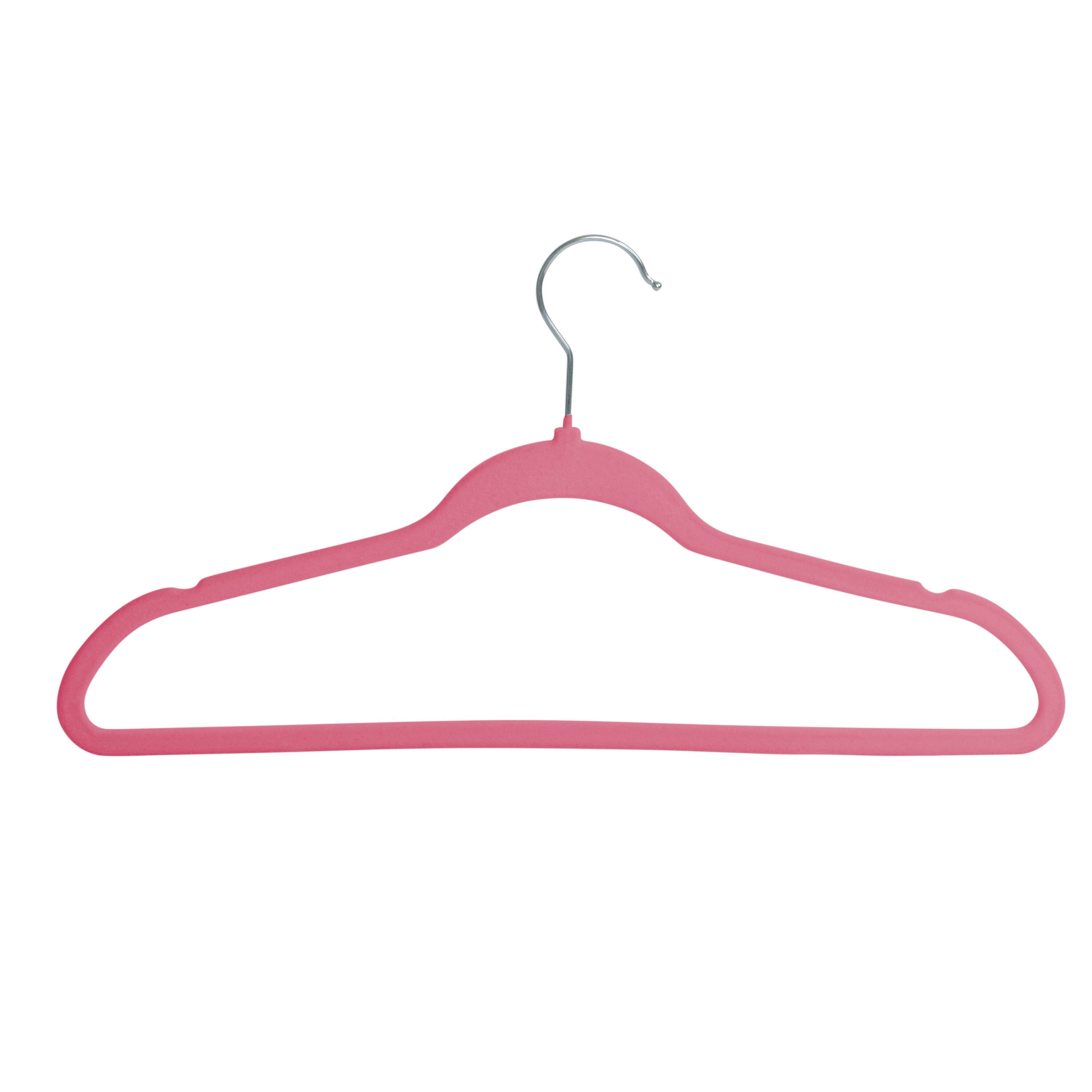 Warm Gray Slim-Profile Non-Slip Velvet Hangers (25-Pack)