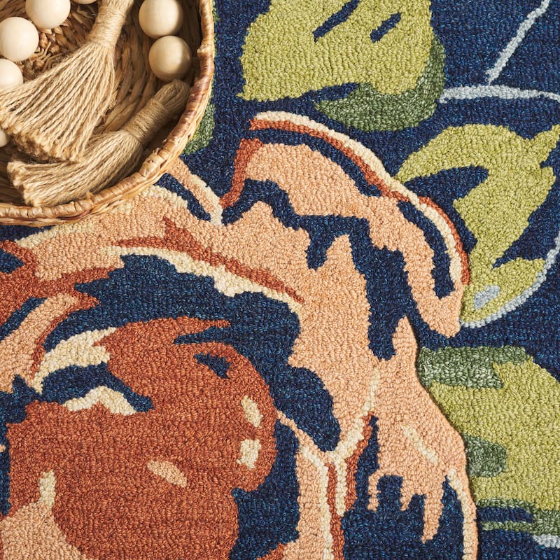 SAFAVIEH Handmade Jardin Roqhaia Floral Wool Rug