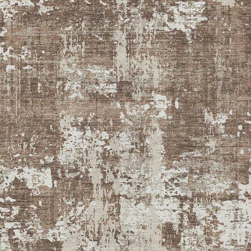 HomeRoots Abstract Transitional Rectangle Outdoor Rug