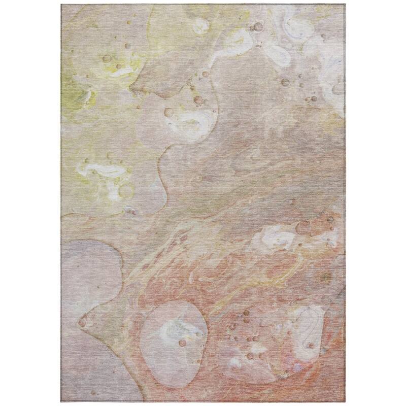 HomeRoots Abstract Transitional Rectangle Outdoor Rug