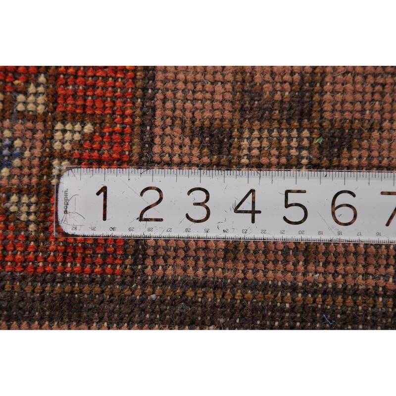 Tribal Kazak Indian Runner Rug Hand-Knotted Wool Carpet - 3'11"x 9'10"