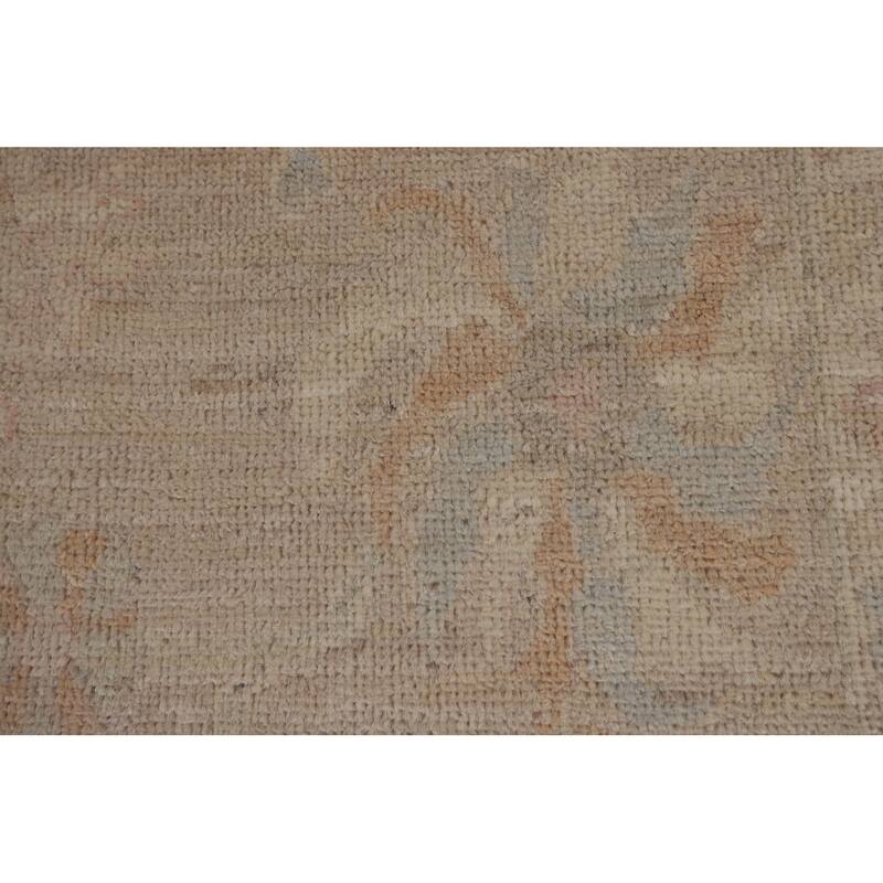 Vegetable Dye Oushak Area Rug Hand-Knotted Oriental Wool Carpet - 5'2"x 6'6"