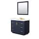 Option Dark Blue, Gold Trim, Giotto Quartz Top