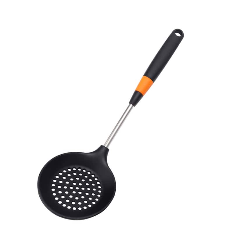 Silicone Skimmer Slotted Spoon Kitchen Stainless Steel Handle - 15" x 4.3"(L*W)