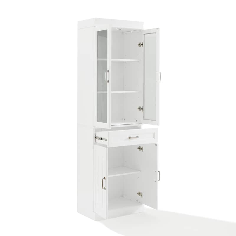Crosley Stanton 2Pc Glass Door Pantry Set - 14.5"x47.5"x78"