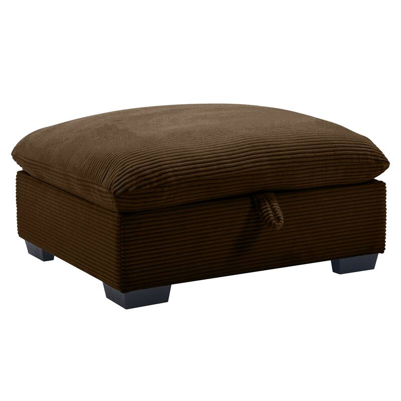 Corduroy Fabric Ottomans Footrest to Combine with 2 Seater Sofa, 3 Seater Sofa and 4 Seater Sofa, for Living Room Apartment