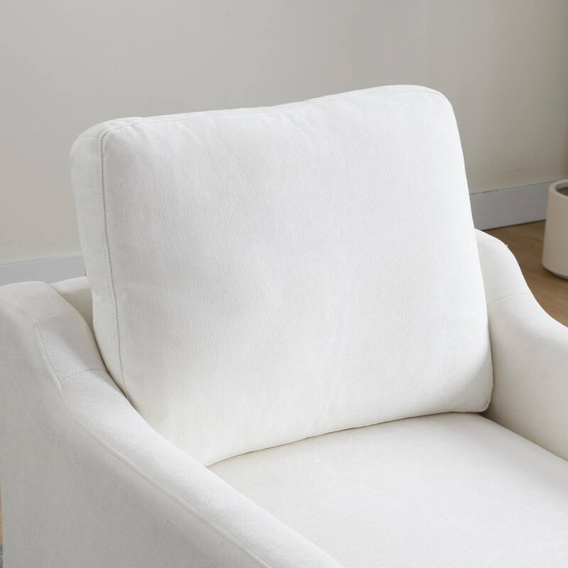 360° Rotating Lounge Chair with Book Pocket