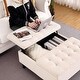 preview thumbnail 9 of 10, 33 Inch Velevt Lift-Top Storage Ottoman,Footrest Stool