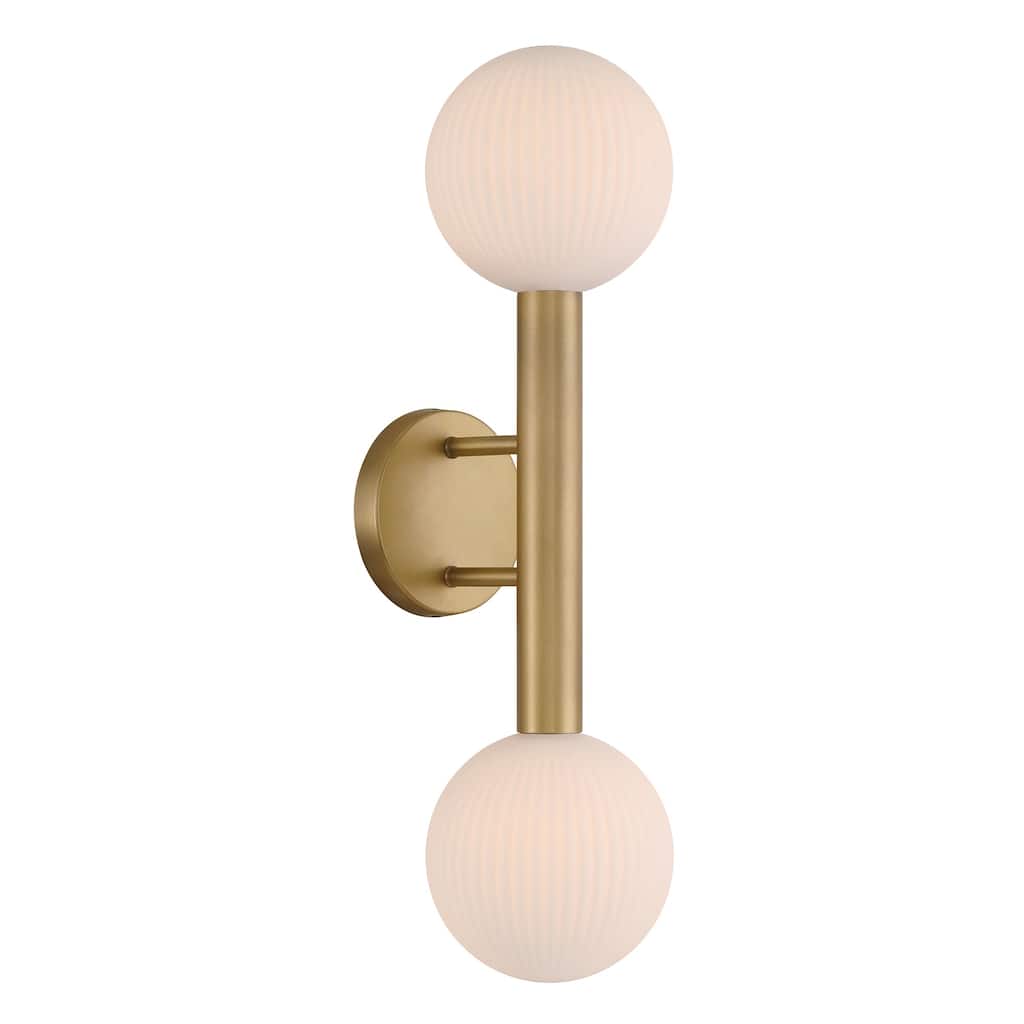 Minka Lavery 2990 Fenton 2 Light 22" Tall Wall Sconce with Ribbed