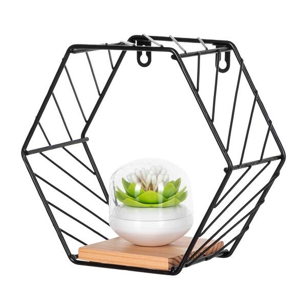 Shop 3pcs Wall Mounted Shelves Rustic Metal Wire Storage Shelves
