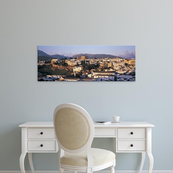Easy Art Prints Panoramic Images's 'High angle view of a town, Ronda, Andalucia, Spain' Premium Canvas Art