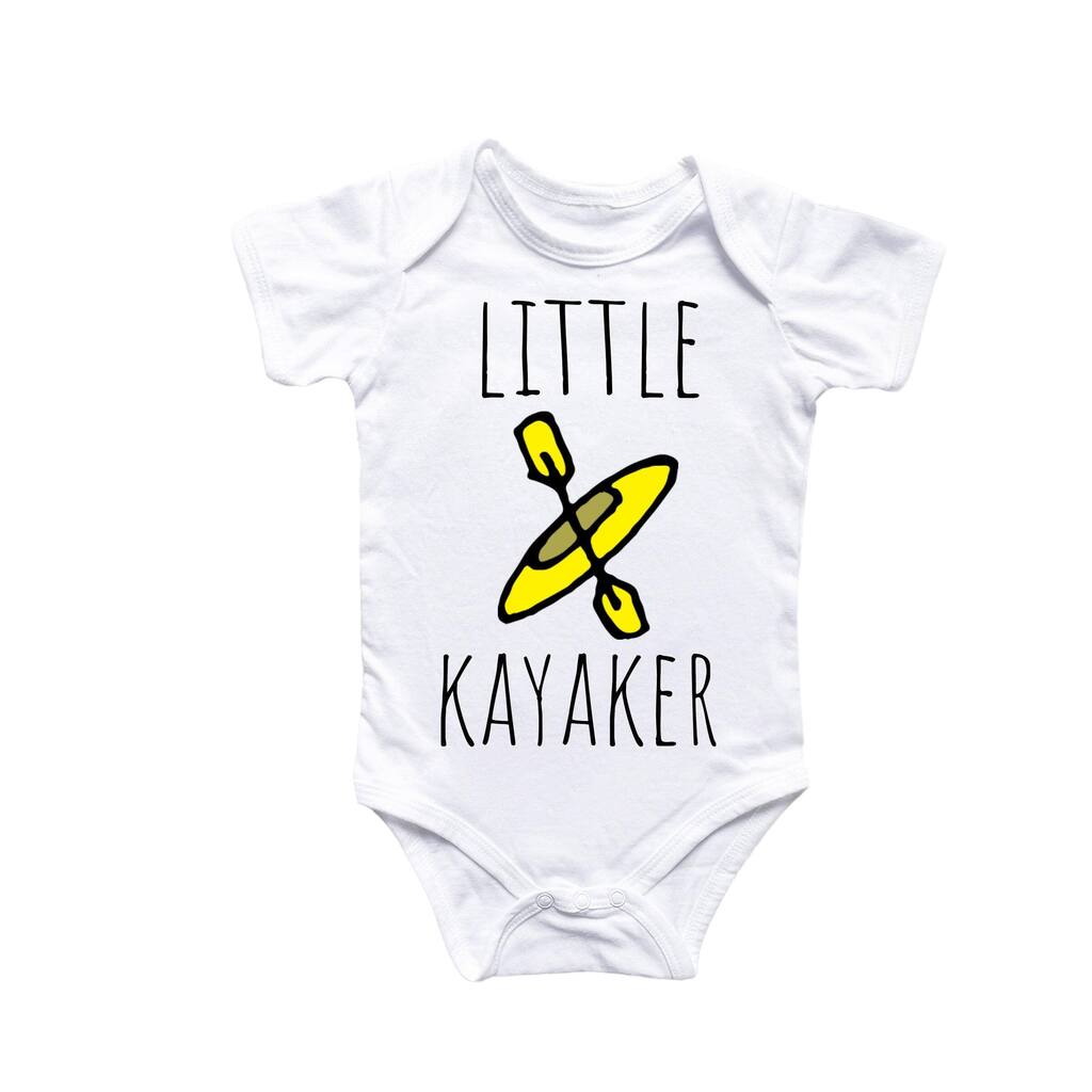 Kayak River Lake - Baby Boy Girl Clothes Infant Bodysuit Funny Cute Newborn