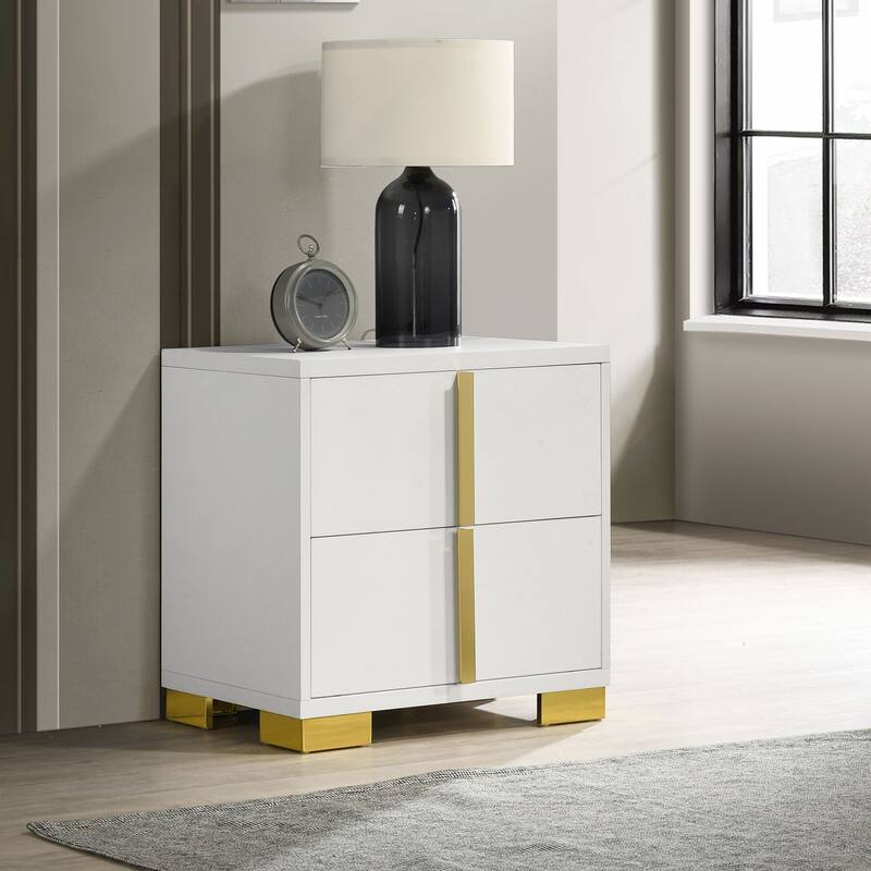 Marceline Contemporary 2-drawer Nightstand