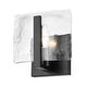 preview thumbnail 5 of 17, Aenon 6.875" Wide 1-Light Wall Sconce with Hammered Water Glass