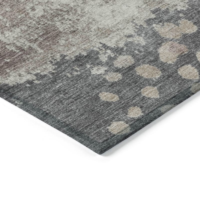 HomeRoots Abstract Transitional Rectangle Outdoor Rug