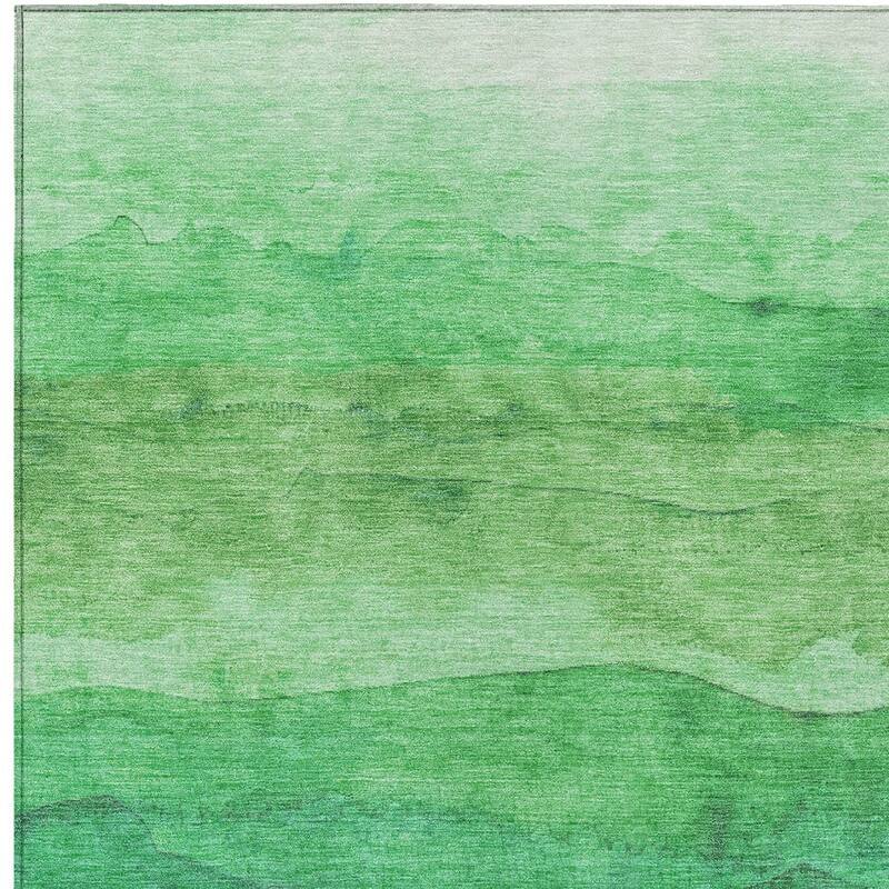 HomeRoots Abstract Modern Rectangle Outdoor Rug