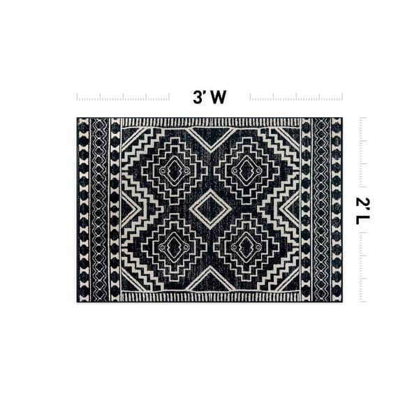 dimension image slide 13 of 14, Transitional Bohemian Area Rug