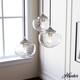Option Brushed Nickel-Clear Seeded Glass