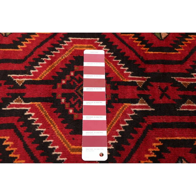 ECARPETGALLERY Hand-knotted Teimani Red Wool Rug - 3'5 x 6'4