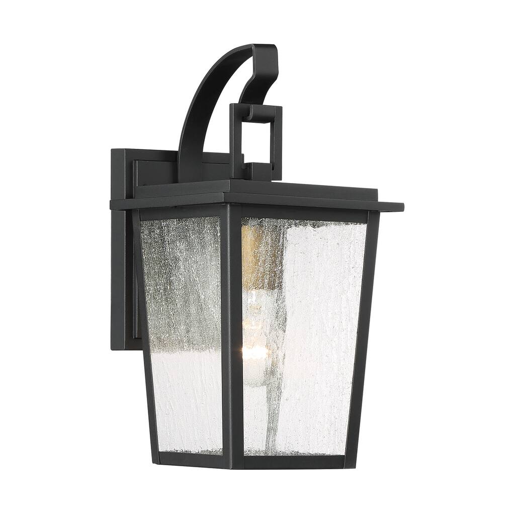 Lavery Cantebury Coal W/Gold Seeded Glass 1 Light Wall Mount