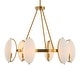 preview thumbnail 1 of 7, Uttermost Oviform 6 Light Round Chandelier - 30.25"W x 25"H x 30.25"D