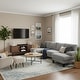 preview thumbnail 2 of 8, Homy Casa U-Shaped Velvet Sectional Sofa with Double Chaise, Pocket Spring Cushions and Armrest Pockets for Living Room