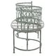 preview thumbnail 16 of 24, SAFAVIEH Outdoor Living Lara Victorian Scroll Iron Kissing Bench - 44" W x 24" L x 30.8" H