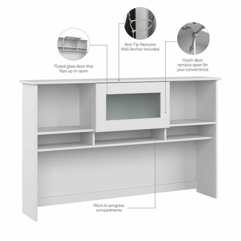 Cabot 60W Hutch by Bush Furniture