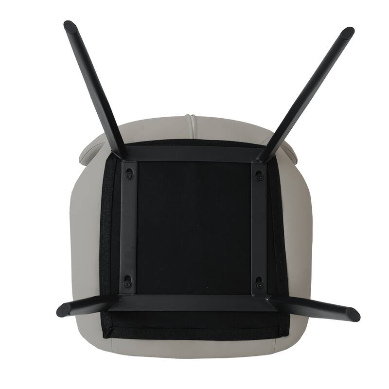 Modern Dining Chair Living Room Black Metal Leg Dining Chair, 4pcs