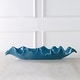 preview thumbnail 2 of 2, Uttermost Ruffled Feathers Blue Bowl - 24"W x 4"H x 9.84"D