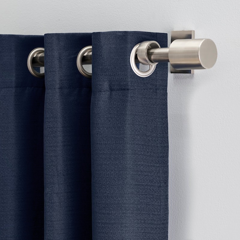 Porch & Den Peete Grasscloth Grommet Curtain Panel