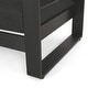 preview thumbnail 10 of 10, Loveseat with Slat Paneling and Aluminum Frame, Black