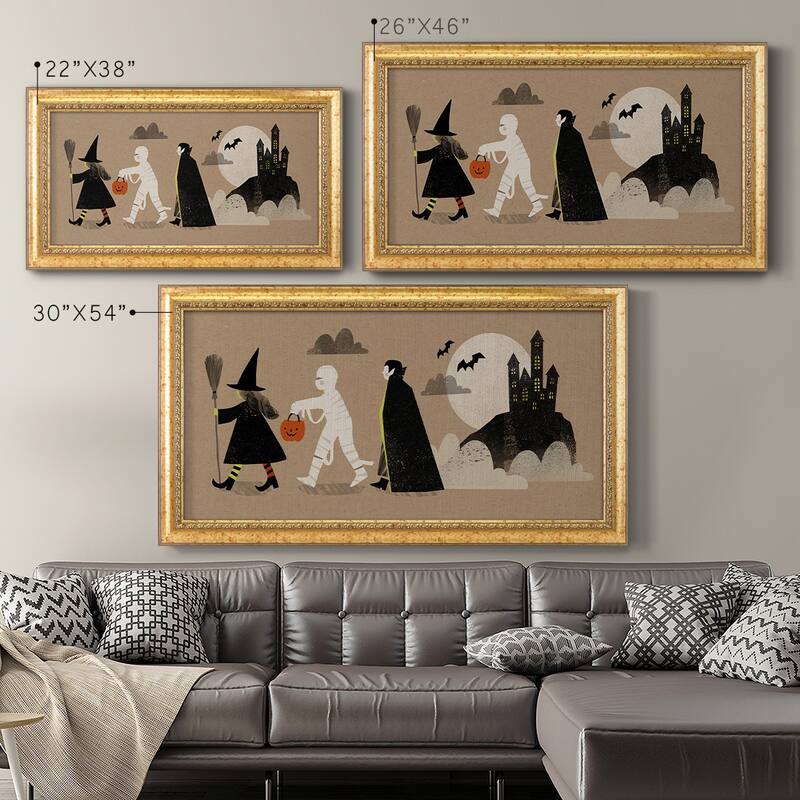 Graphic Halloween Collection D Premium Framed Canvas- Ready to Hang