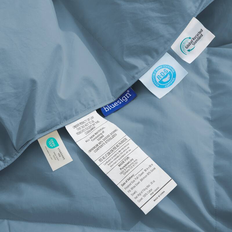 All Season Luxurious Organic Cotton 90% Puff Down Comforter