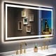 preview thumbnail 1 of 118, KIOTEE Super Bright Anti-fog LED Bathroom Mirror with Backlit and Front Lighting 3-Year Warranty