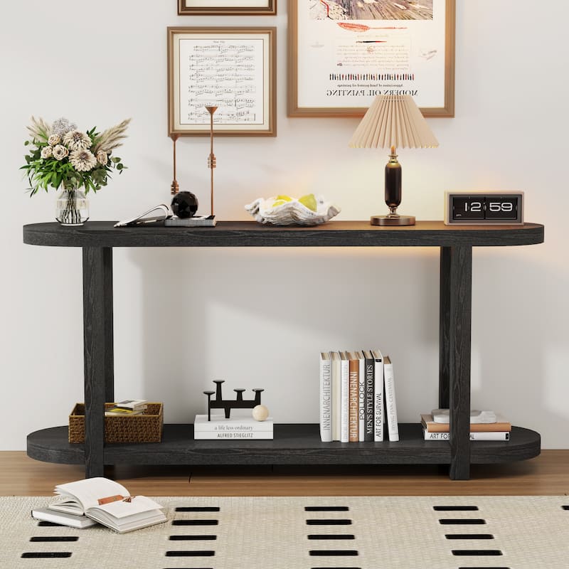 Streamlined desktop design entrance table