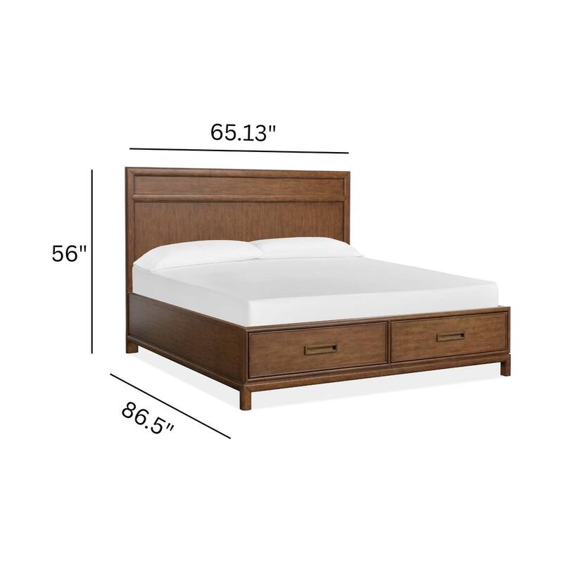 Magnussen Home Ridgefield Russet Panel Storage Bed