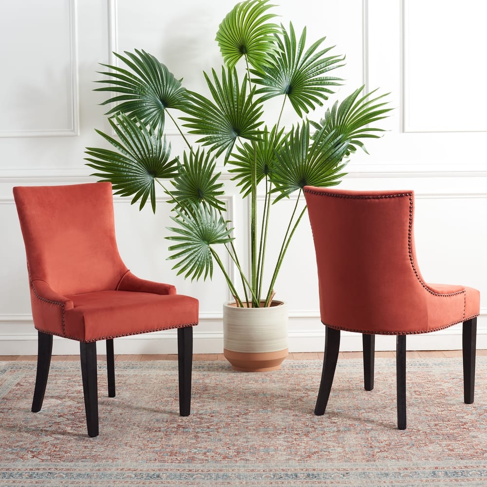 SAFAVIEH Lester Dining Chair (Set of 2) - 24"W x 25"D x 39"H