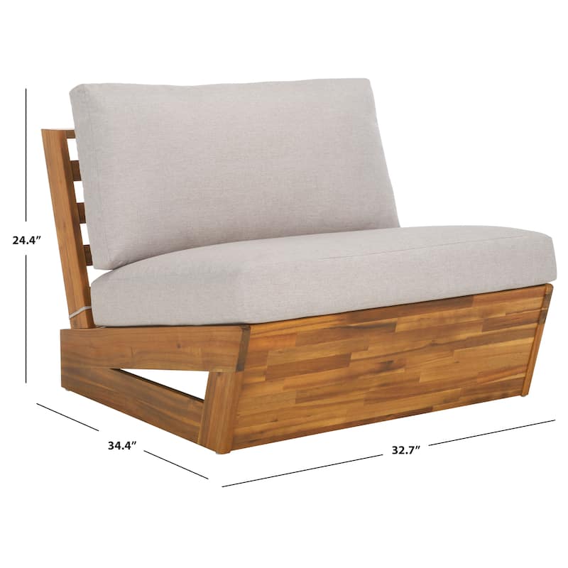 SAFAVIEH Outdoor Patio Furniture Dune Lounge Chair (Set of 2) - 33"W x 34"D x 24"H