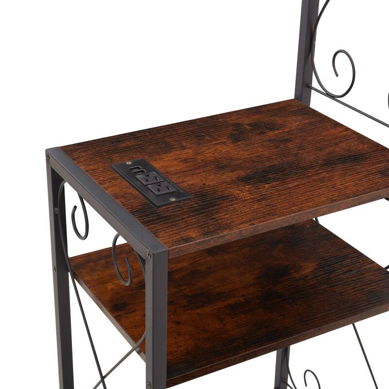 Queen Bed Frame with 2 Nightstands Headboards with Storage