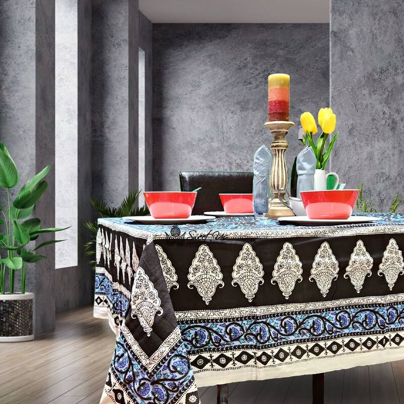 Cotton Floral Tablecloth for Rectangle Tablecloth